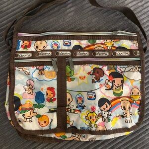 Cute paradise theme messenger shaped bag